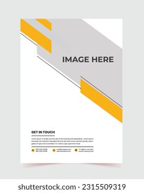 Conjunto de vectores de diseño de portafolio, plantilla de afiches, forma cuadrada gráfica gráfica amarilla abstracta, presentación de portada, Diseño de folletos mínimos, negocio de informes modernos, volantes