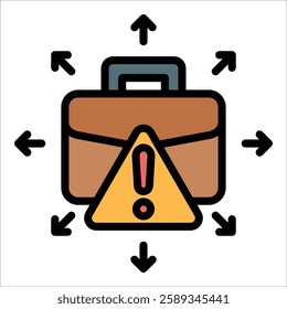 Portfolio Diversification Icon Element For Design