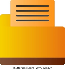 Portfolio Flat Gradient Vector Icon Design