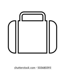 portfolio flat line icon vector illustration design