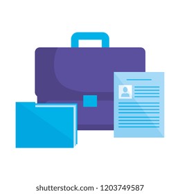 portfolio with folder and curriculum