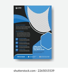 Portfolio geometric design vector set. collection of modern design poster flyer brochure cover layout template with circle graphic elements and space for photo background