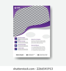 Conjunto de vectores de diseño geométrico de portafolio. colección de la plantilla de diseño de portada del folleto de diseño moderno con elementos gráficos circulares y espacio para el fondo fotográfico.