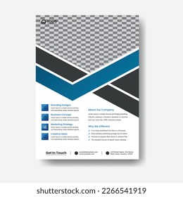Conjunto de vectores de diseño geométrico de portafolio. colección de la plantilla de diseño de portada del folleto de diseño moderno con elementos gráficos circulares y espacio para el fondo fotográfico.