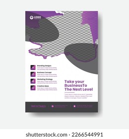 Portfolio geometric design vector set. collection of modern design poster flyer brochure cover layout template with circle graphic elements and space for photo background.