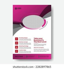 Portfolio geometric design vector set. Abstract blue liquid graphic gradient circle shape on cover book presentation. Minimal brochure layout and modern report business flyers poster template.