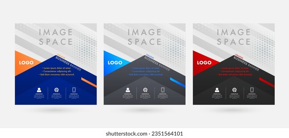 Geometrisches Portfolio-Design, Vektorset. Abstrakte farbige Farbverlauf-Form auf Cover-Bücher-Präsentation. Minimales Broschürenlayout und moderne Report Business Flyers Plakatvorlage.
