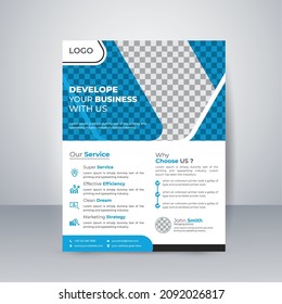Portfolio geometric shapes layout template vector. Modern brochure flyer, abstract square cover book, portfolio poster presentation. creative concept in A4 layout. Easy to use