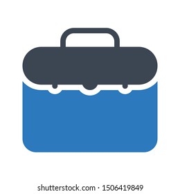 portfolio glyph colour vector icon