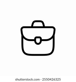 portfolio handbag suitcase icon sign vector