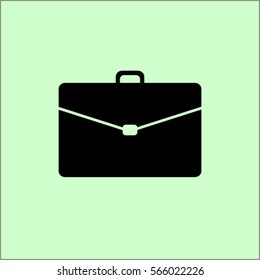 Portfolio icon, briefcase vector illustration