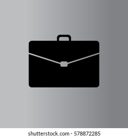Portfolio icon, briefcase vector illustration