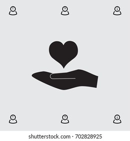 Portfolio icon, briefcase vector illustration