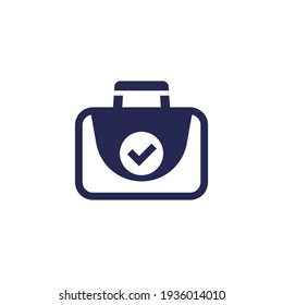 portfolio icon with a checkmark