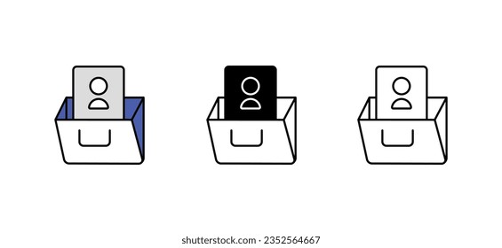 Diseño de iconos de cartera con ilustración de fondo blanco
