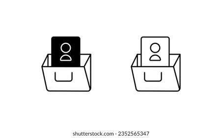 Portfolio icon design with white background stock illustration