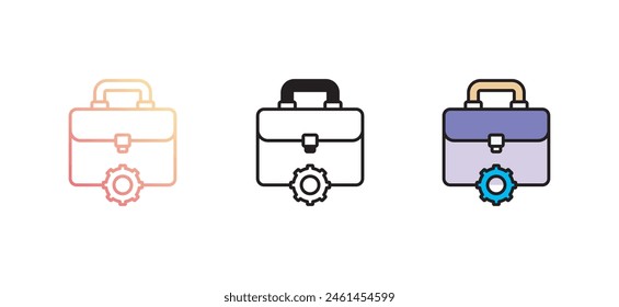 Diseño de ícono de Cartera con fondo blanco ilustración de stock