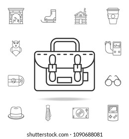 portfolio icon. Detailed set of web icons and signs. Premium graphic design. One of the collection icons for websites, web design, mobile app on white background