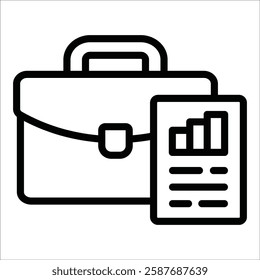 Portfolio Icon Element For Design