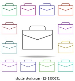 portfolio icon. Elements of finance in multi color style icons. Simple icon for websites, web design, mobile app, info graphics