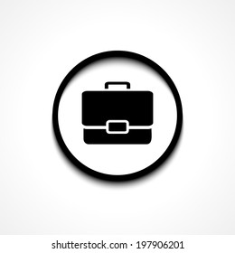 Portfolio icon. Flat design style