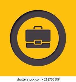 Portfolio icon. Flat design style