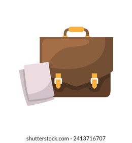 Portfolio icon illustration. Vector design