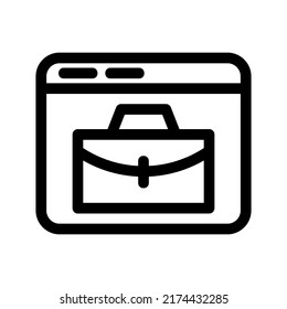 portfolio icon or logo isolated sign symbol vector illustration - high quality black style vector icons
