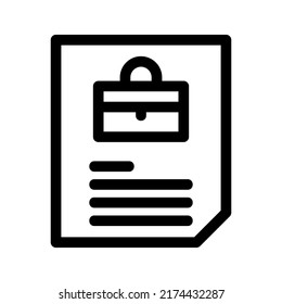 portfolio icon or logo isolated sign symbol vector illustration - high quality black style vector icons

