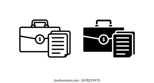 Portfolio icon set. for mobile concept and web design. vector illustration