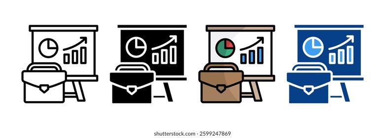 Portfolio Icon Set Multiple Style Collection