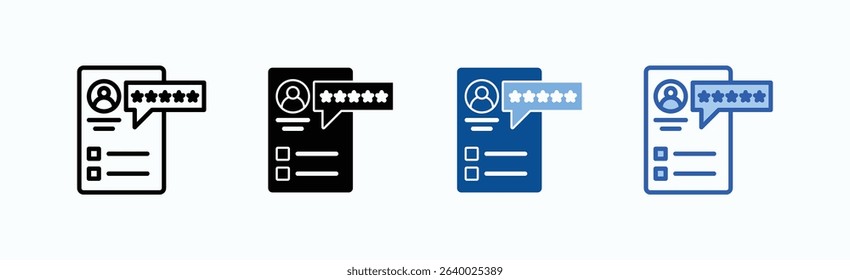 Portfolio icon sheet multiple style collection isolated vector