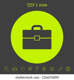 Portfolio icon symbol. Graphic elements for your design