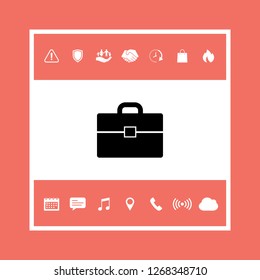 Portfolio icon symbol. Graphic elements for your design