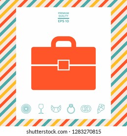 Portfolio icon symbol. Graphic elements for your design