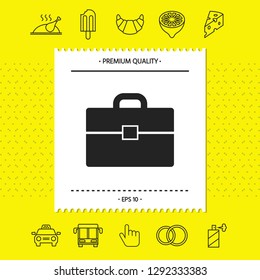 Portfolio icon symbol. Graphic elements for your design