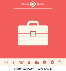 Portfolio icon symbol. Graphic elements for your design