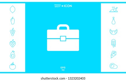 Portfolio icon symbol. Graphic elements for your design