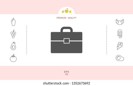 Portfolio icon symbol. Graphic elements for your design