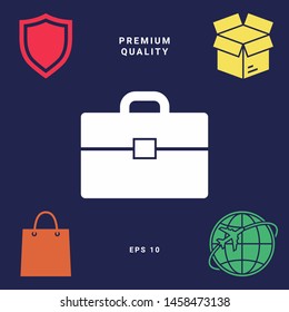 Portfolio icon symbol. Graphic elements for your design