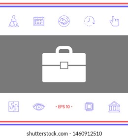 Portfolio icon symbol. Graphic elements for your design