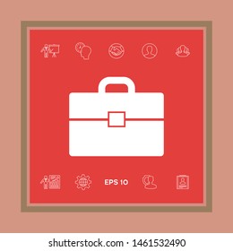 Portfolio icon symbol. Graphic elements for your design