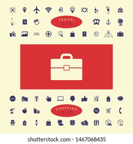 Portfolio icon symbol. Graphic elements for your design