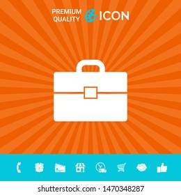 Portfolio icon symbol. Graphic elements for your design