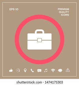 Portfolio icon symbol. Graphic elements for your design