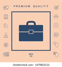 Portfolio icon symbol. Graphic elements for your design