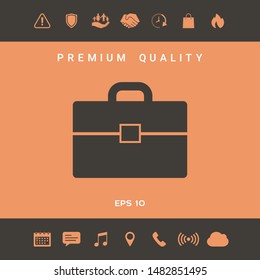 Portfolio icon symbol. Graphic elements for your design