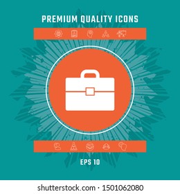 Portfolio icon symbol. Graphic elements for your design