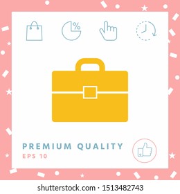 Portfolio icon symbol. Graphic elements for your design