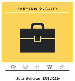 Portfolio icon symbol. Graphic elements for your design